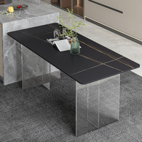 WESOME Factory Acryl Tisch möbel Sinter steinplatte Esstisch Großhandel Commercial Diner Desk