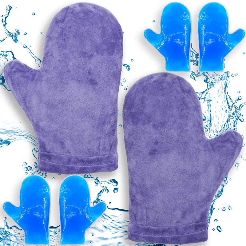 custom hot and cold therapy pain relieving gloves hand gel ice pack glove