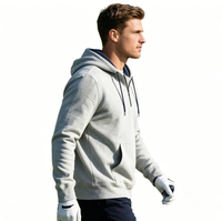 Hoodie personnalisé à col zippé, pull de golf pour le printemps, en polyester premium pour homme