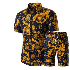Venta al por mayor, camiseta <span class=keywords><strong>de</strong></span> manga corta <span class=keywords><strong>de</strong></span> algodón con estampado personalizado para hombre, camisa <span class=keywords><strong>de</strong></span> estilo playero - Product Image 6