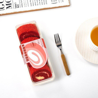 Boîte d'emballage en plastique recyclé écologique de bonne qualité à prix avantageux pour les desserts traditionnels chinois, les châtaignes, les gâteaux, les sushis