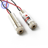 Module laser rouge focalisable 12 mm 650 nm 3-5 V CC 1 mW 5 mW pour le positionnement