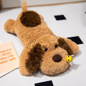Al por mayor cachorro tumbado de peluche con pequeña abeja animal de peluche sofá decoración bebé almohada para dormir peluche orejas <span class=keywords><strong>grandes</strong></span> perro muñeca - Product Image 5