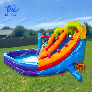 Castillo Inflable Comercial para Niños con Tobogán y Piscina, Material <span class=keywords><strong>de</strong></span> PVC, Certificado CE, para Fiestas y <span class=keywords><strong>Entretenimiento</strong></span> - Product Image 3