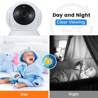 Caméra IP CMOS 3MP 720P Tuya Smart Home Intérieur WiFi Audio Bidirectionnel Suivi Automatique Sécurité Moniteur Bébé Carte Mémoire 110