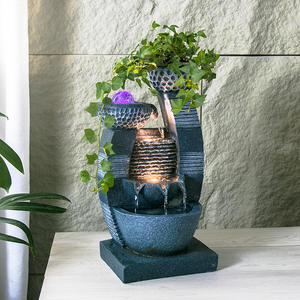 Ornements d'eau en circulation de style européen Micro-paysage Salon <span class=keywords><strong>Entrée</strong></span> Fontaine intérieure Boule de transfert Décoration de la maison - Product Image 5