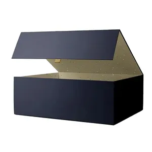 Пользовательские упаковки закрытия подарочные коробки черная роскошная упаковка картонная Магнитная подарочная коробка