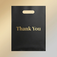 Sacs de remerciement personnalisés en gros pour petites entreprises, sacs en plastique réutilisables avec poignée découpée portable pour boutiques (lot)