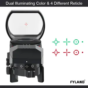 20 มม.Optics โฮโลแกรม Red Dot Sight รีเฟล็กซ์ 4 ขอบเขตคอลลิเมเตอร์สายตา