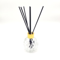 Bâtonnets diffuseurs d'arômes noirs en fibre de 3mm, 4mm, 5mm, 28cm, 30cm, 35cm, 40cm, 45cm, 50cm – Recharges de parfum et d'huiles essentielles – Bâtonnets en roseau noirs