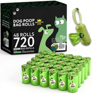 Eco Friendly Customized Dog Poop <b>Bags</b> Custom Printed <b>Compostable</b> Corn Starch Doggy Poo Dog Waste Poop <b>Bags</b> - Product Image 1