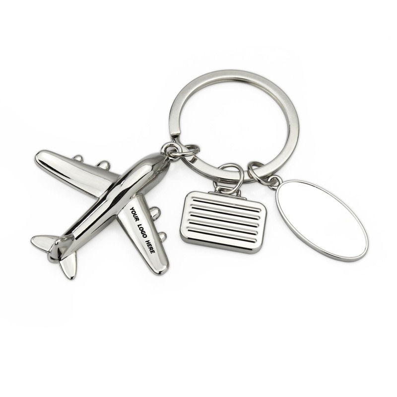 Airplane Keychain Metal Aircraft Model Key Ring for Aviation Lovers ...