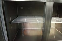 Congélateur vertical à quatre portes, refroidi par air, 800 L, pour cuisine commerciale