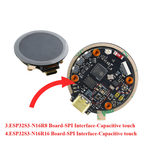 Modulo Schermo LCD Display Touch TFT Rotondo IPS a Colori 65K da 1,28 Pollici ESP32-TFT 1,28" 240*240 ESP32 2.4G WIFI BLE GC9A01 ESP32S3-N16 - Product Image 3