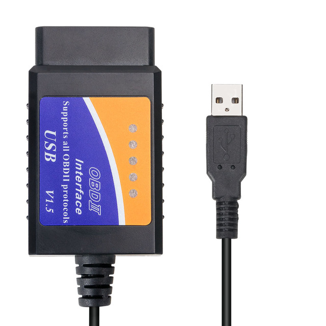 ELM327 V1.5 USB PIC18f25k80 CHIP OBD 2 Car OBD2 Scanner Diagnostic Tool Automotive ELM 327  USB Adapter Code Reader Scan Tool
