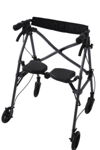 Déambulateur avec siège, déambulateur à roulettes amortissant les chocs pour les personnes âgées, aide à la mobilité <span class=keywords><strong>pliable</strong></span> avec double frein à main pour les personnes âgées - Product Image 5