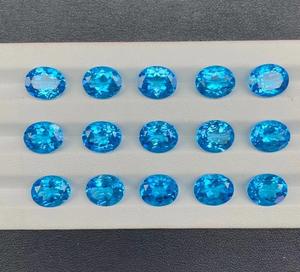 หินบุษราคัมดิบธรรมชาติ11x9mm ~ 20X15มม. เป็นรูปไข่อัญมณีหลวม - Product Image 3