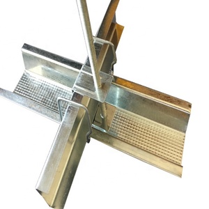Canal de gypse galvanisé pour plafond à latte supérieure pour villa Faux plafonds Canal de fourrure pour chapeau supérieur Matériaux de construction en métal - Product Image 5