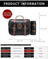 NOUVEAU 2024 Skull Cafe Racer Touring Riding RTS Motorcycle Accessories Side Saddlebags Box Panniers