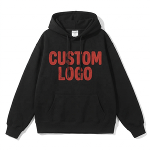 เสื้อฮู้ดดี้ผ้าฟลีซหนานุ่ม 350gsm สำหรับผู้ชาย สไตล์สตรีทแวร์ ฤดูใบไม้ร่วง ฤดูหนาว ขายส่ง - Product Image 1