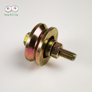 Rouleau <span class=keywords><strong>de</strong></span> <span class=keywords><strong>portail</strong></span> coulissant à roulement unique à rainure en V avec rondelles à vis et écrous - Product Image 3