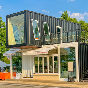 Maison <span class=keywords><strong>conteneur</strong></span> préfabriquée amovible de 20 pieds Conception de <span class=keywords><strong>conteneur</strong></span> d'emballage plat pour magasin ou villa Maison <span class=keywords><strong>conteneur</strong></span> d'habitation - Product Image 4