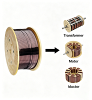 Massiver Aluminium-Emaille-Flachmagnetdraht 600V IEC für Strom-, Heiz- und Autoanwendungen für Transformator-Elektrokabel