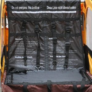 Bicyclette jumelle pliable en aluminium, bicyclette pour enfants et chiens, remorque de vélo et poussette de bébé, fabricants pour l'extérieur - Product Image 6