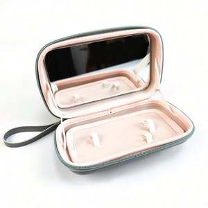 Fashion High Quality EVA Makeup Storage Case Outdoor Travel Portable Mirror <b>Cosmetics</b> <b>Organizer</b> Bag - Product Image 2