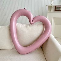 Ballon géant mat écologique de 40 pouces en forme de cœur creux pour mariage, Noël, Halloween, Fête des Mères, Remise de diplôme