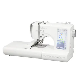 Big working area touch screen household portable electric sewing machines domestic embroidery machine for home use