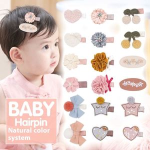 New Meiqun Korean Style Cartoon Star Fruit Hairpin 8206 Princess <b>Flower</b> Bow Side Clip <b>Sweet</b> Small Acetate Material 5x3.5cm Party - Product Image 1