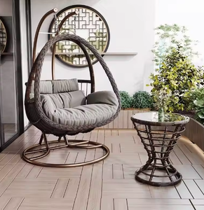Modern Outdoor Wicker Hanging <b>Egg</b> <b>Chair</b> Basket Water Drop Swing <b>for</b> <b>Bedroom</b> Hotel Living Room - Product Image 6