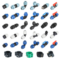 Accessoires IFAN DIN 8074 en PEHD, raccords de compression injectés en PEHD, PP, PE, matériaux de plomberie PN16, raccords d'irrigation en PEHD