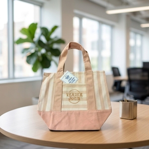 Bolso de Hombro y Compras de Lona Ecológico con Diseño Novedoso 2026, Rayas de Moda y Estilo Casual, Posición Abierta - Product Image 6