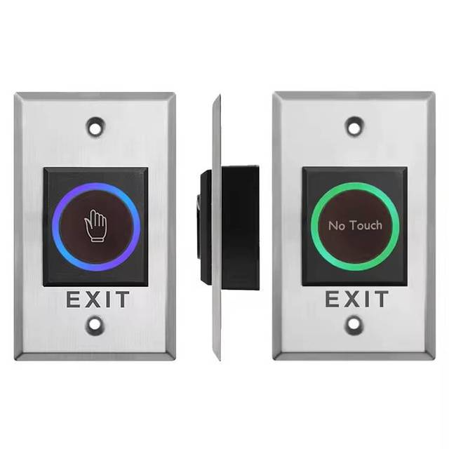 No Touch Infrared Sensor Automatic Exit Button IP Network Card Type for Door Access Control Systems Release Switch