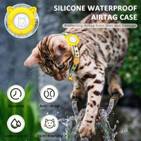 Étui de protection pour Apple AirTag 1ère/2ème génération, coque en silicone pour balise de suivi Apple, dispositif anti-perte, collier pour animaux de compagnie