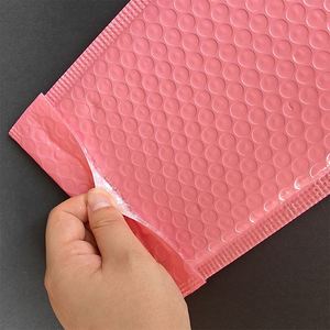ซองกันกระแทกพลาสติกแบบ Co-extruded สีชมพู HYB-10 สำหรับส่งด่วน บรรจุภัณฑ์เสื้อผ้าแบบหนา ปิดผนึกด้วยกาวในตัว รับผลิตตามสั่งขายส่ง - Product Image 4