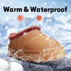 Pantuflas <span class=keywords><strong>de</strong></span> diseñador <span class=keywords><strong>de</strong></span> felpa suave para mujer, <span class=keywords><strong>de</strong></span> corte bajo, con plataforma, <span class=keywords><strong>de</strong></span> ante para nieve, tipo mocasín, cómodas, informales <span class=keywords><strong>de</strong></span> invierno, botines para <span class=keywords><strong>hombre</strong></span> - Product Image 3