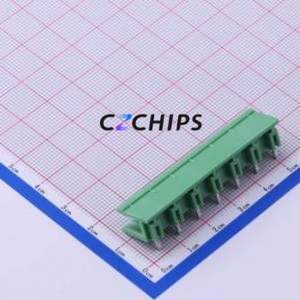 KF2EDGR-7.62-7P Plug-in Terminal Block Bent Lead Through Hole,P=7.62mm Connector Board-to-Board / Socket Open 1x7P 7.62mm Green - Product Image 2