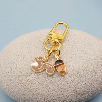 Sincap Anahtarlık, 26x60mm, Hediyeler ve Sırt Çantaları için Altın Tonlu Tokalı Parlak Emaye Metal Çanta Süsü, 3 Stil