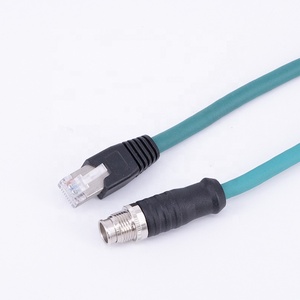 CCD công nghiệp hệ thống camera x-code M12 8-pin cable connector RJ45 công nghiệp <span class=keywords><strong>Ethernet</strong></span> M12 Cáp cảm biến - Product Image 5