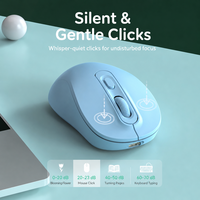 M273 Mouse Komputer Ergonomis yang Ditingkatkan 2.4GHz Nirkabel Optik Pelacak Senyap Ambidextrous 1 Baterai AA 55g OEM ODM