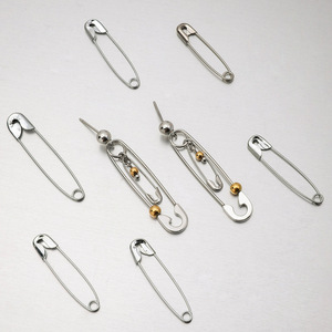 Drop Earrings Titanium Steel Paperclip Design 18K Gold Color-<b>Blocked</b> Geometric <b>Shape</b> Party Jewelry - Product Image 2