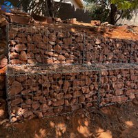 Cage en gabion soudée galvanisée à chaud haute résistance, panier à pierres soudé sur mesure pour la construction paysagère de jardins