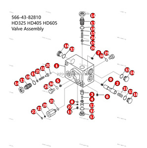 Vanne de charge d'accumulateur d'origine/OEM 566-43-82810 pour KOMATSU HD325 HD405 HD605 - Product Image 5
