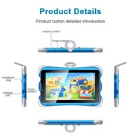 Tablette éducative pour enfants Android 7 pouces avec contrôle parental, apprentissage, WIFI et 3G avec carte SIM, tablettes de jeu pour enfants