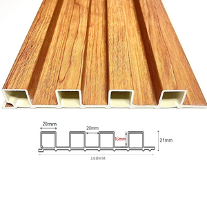 Panel de Pared Interior y <span class=keywords><strong>Exterior</strong></span> de <span class=keywords><strong>PVC</strong></span>, Revestimiento de Madera Plástica, Decoración, Rejilla, Placa Impermeable para Hospitales - Product Image 2