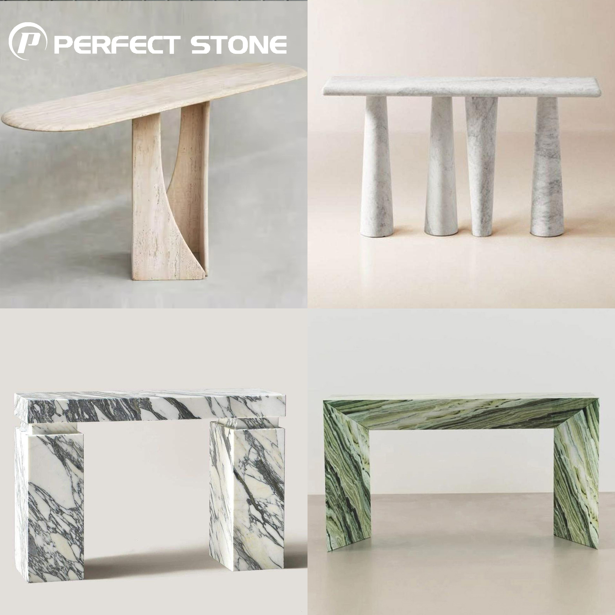 Table console en marbre