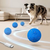 Balle rebondissante automatique intelligente à 3 modes pour chien, jouet interactif LED pour l'exercice autonome des animaux de compagnie, pour chiens de petite et moyenne taille